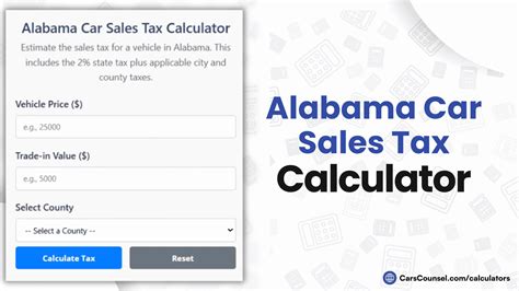 Alabama Car Sales Tax Calculator 2025 – Fast, Free & Accurate