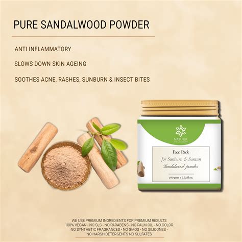Natuur - pure Sandalwood Powder - 100 gms - Na Dhukan - Pure Desi Market