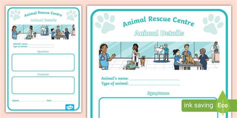 Animal Rescue Pet Details Form