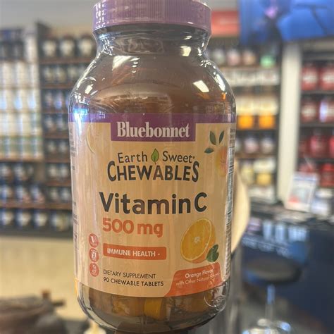 Earth sweet Chewables Vitamin C 500mg immune health orange flavor – Semper Fi Nutrition