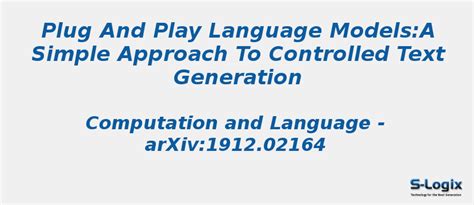A Simple Approach to Controlled Text Generation | S-Logix