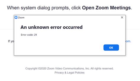What does Error code: 29 mean? - API and Webhooks - Zoom Developer Forum