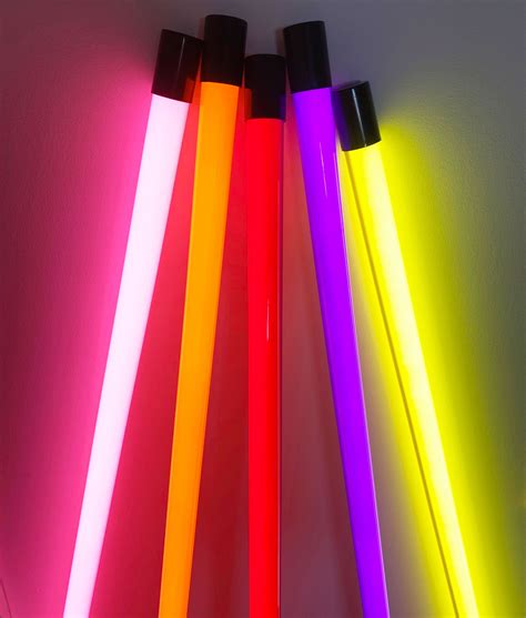 Neon LED Tube Light in 8 Colours including Stand and Wall Clips