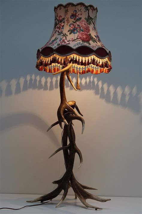 Impressive Rustic Deer Antler Floor Lamp, 1950s, Austria at 1stDibs ...