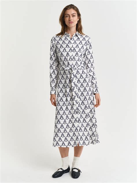 Shop Gant Women White Shirt Collar Full Sleeves Dress Online – Iconic India