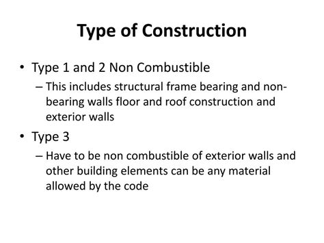 Building Code Construction Types 的图像结果