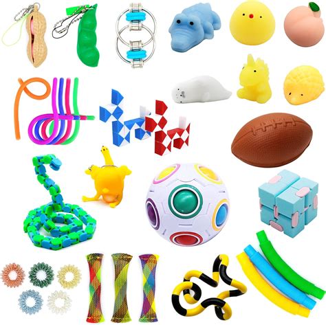 Buy NWESTUN 33 Pcs Cheap Sensory Fidget Toys Pack Relieves Stress and ...