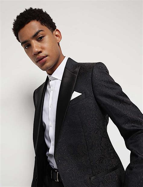Buy Slim Fit Jacquard Single-Breasted Blazer at Marks & Spencer