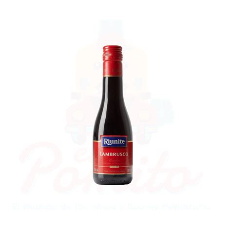 Mini Vino Tinto Riunite Lambrusco 187 ml. – El Pomito