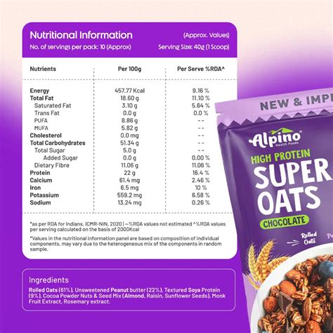 Buy Alpino High Protein Super Rolled Oats - 1 Kg Online | NutriStar