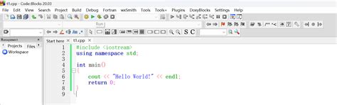 Code Blocks C Tutorial 的图像结果