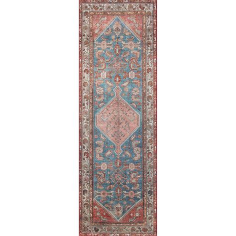 Loloi Rugs Layla LAYLLAY-10NNCG2339 2'3" x 3'9" Marine / Clay Rectangle ...