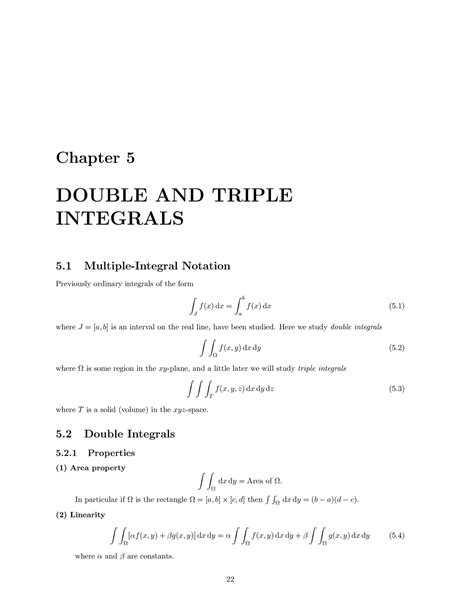 Engineering mathematics double and triple integral - Discrete ...