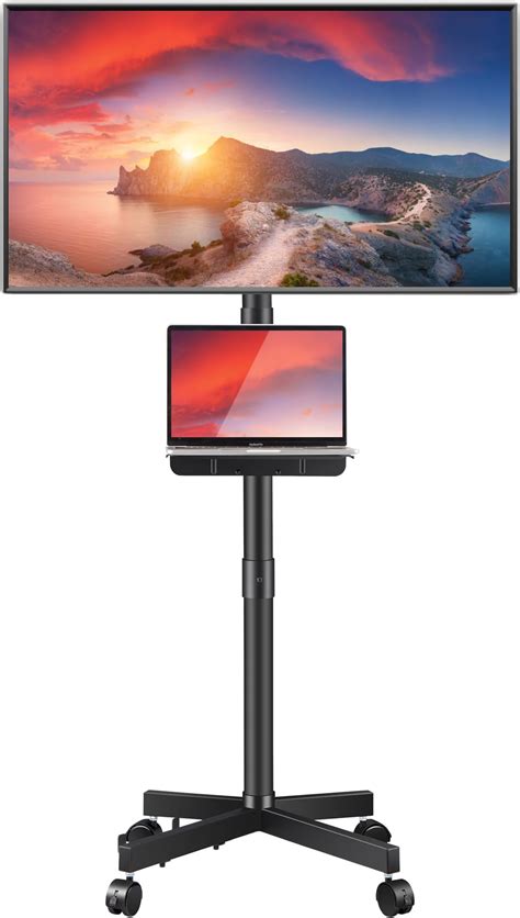 Amazon.com: FITUEYES Rolling TV Stand with Power Outlets, Swivel ...