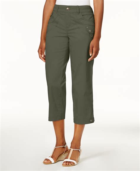 Womens Olive Green Capri Pants at Susan Cochrane blog