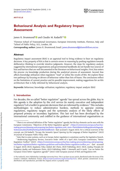 Towards Intelligent Regulation of Artificial Intelligence | European Journal of Risk Regulation | Ca