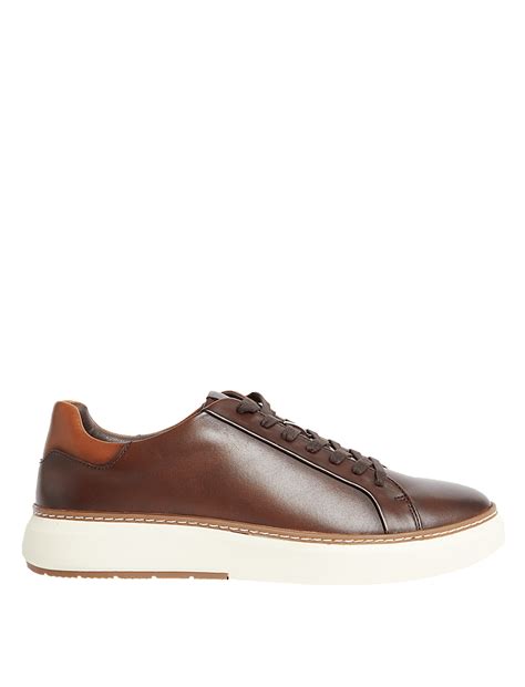 Buy Airflex™ Leather Lace Up Trainers at Marks & Spencer