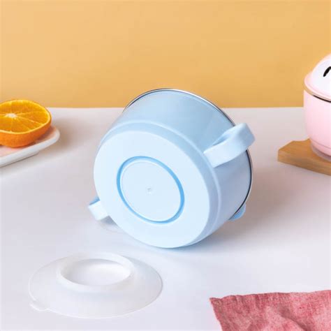 Penguin Feeding Steel Bowl With Anti-Slip Base Blue 400 ml Online ...