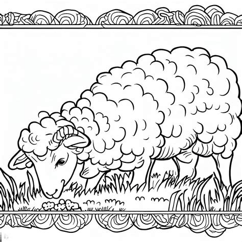 Sheep Coloring Page – Color My Pages