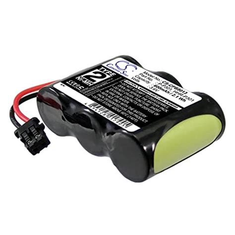ASDQW 600mAh/3.6V Replacement Battery for Panasonic HHR-P301, KX-A36A ...