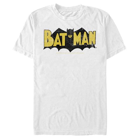 Men's Batman Logo Vintage Graphic Tee White 3X Large - Walmart.com