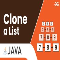 Image result for Clone Method in ArrayList Java