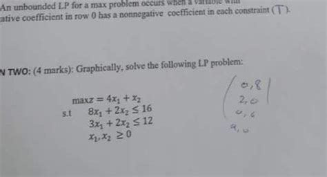 Image result for Unbounded LP Model