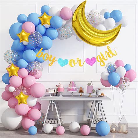 86pcs Gender Reveal Balloon Garland Arch Kit Boy Or Girl | Desertcart INDIA