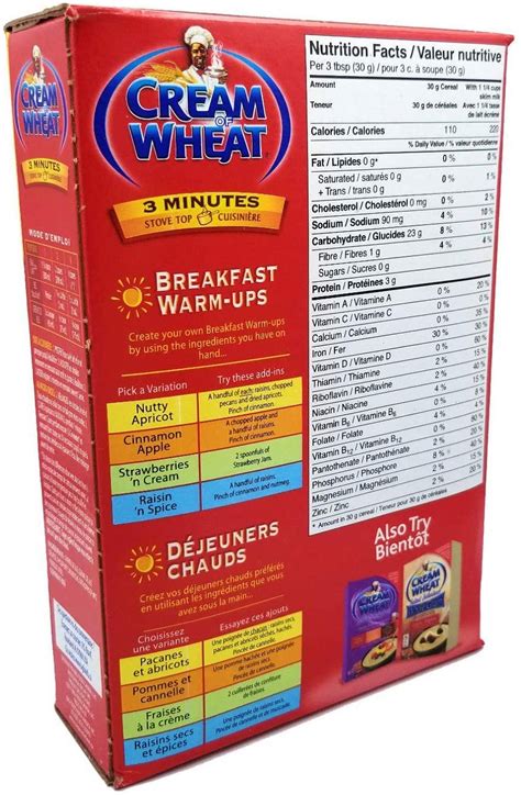 Cream Of Wheat Nutrition Facts