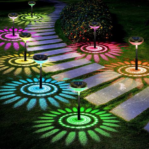 Buy Bright Solar Pathway Lights 8 Pack,Color ChangingWarm White LED ...
