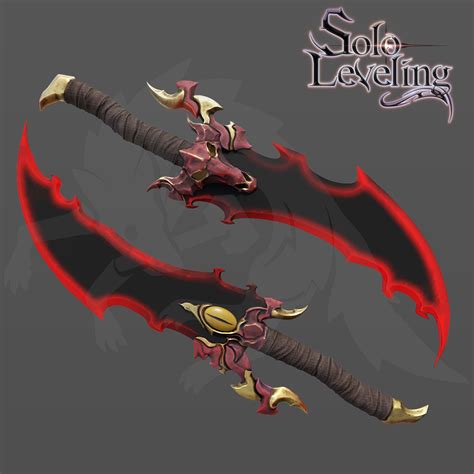 🤴 Demon King Daggers from Solo Leveling for cosplay 3d model・ 3D File ...