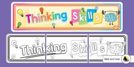 Thinking Skills Cutouts (teacher made) - Twinkl