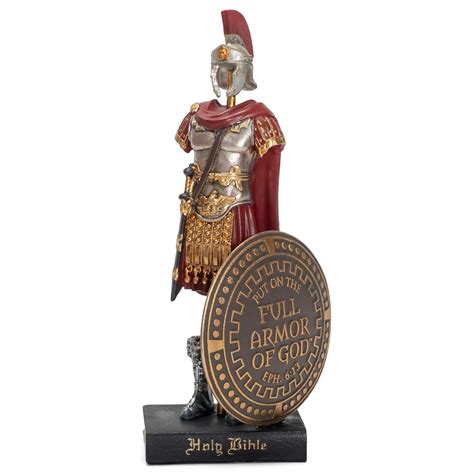 Dicksons Armor of God Roman Soldier 9 x 5 Inch Red Resinstone Tabletop ...