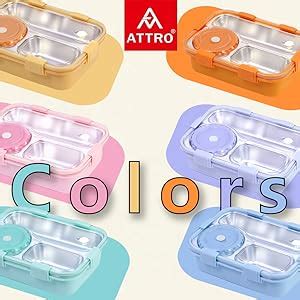 Buy Attro Lunch Pro 3 Lunch Box with Detachable Inner Steel ...