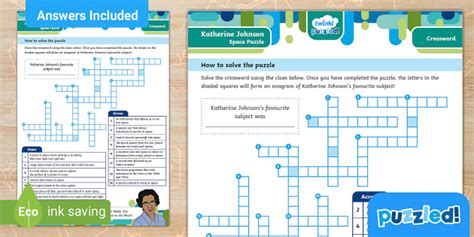 Fun Space Crossword - Twinkl - Kids Puzzles (teacher made)