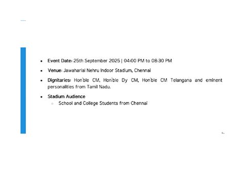 Event Overview: Educational Initiatives in Tamil Nadu (25th Sept 2025 ...