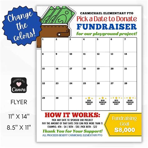 Effective Calendar Fundraiser Template for Successful Campaigns