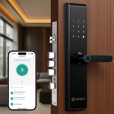 Elara Echo Lite Smart Door Lock, Fingerprint, Card, App, OTP, Keys, PI ...