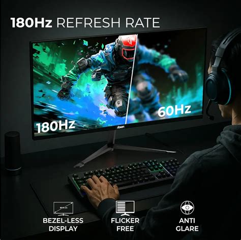Foxin Phantom 32" 180Hz 1ms FHD Curved Gaming Monitor - tpstech.in