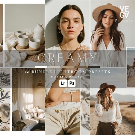 10 Creamy Lightroom Presets | Neutral Beige Aesthetic | Soft Matte Airy ...