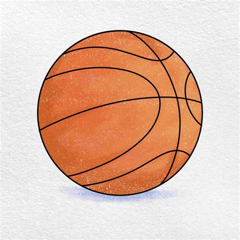 Easy Basketball Drawing - HelloArtsy