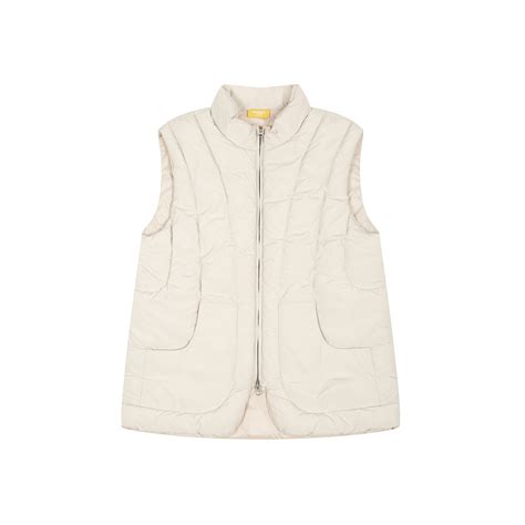 Puffer Jacket Sleeveless In Cream – sugga.offical