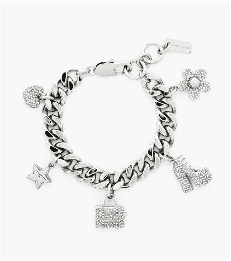 The Pave Mini Icon Charm Bracelet | Marc Jacobs | Official Site