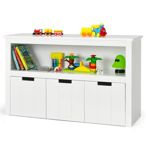 Buy GYMAX Kids Storage Cabinet, Children Bookcase with Drawers & Large ...