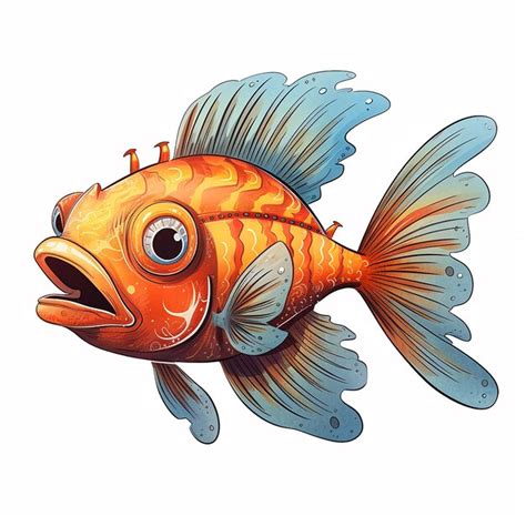 Child draw fish in his drawing book | Premium AI-generated image