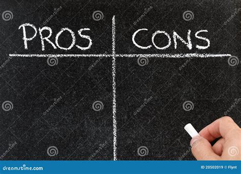 Pros and cons stock image. Image of success, blackboard - 20502019