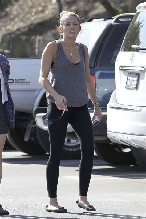 Miley Cyrus Smoking in Toluca Lake – HawtCelebs