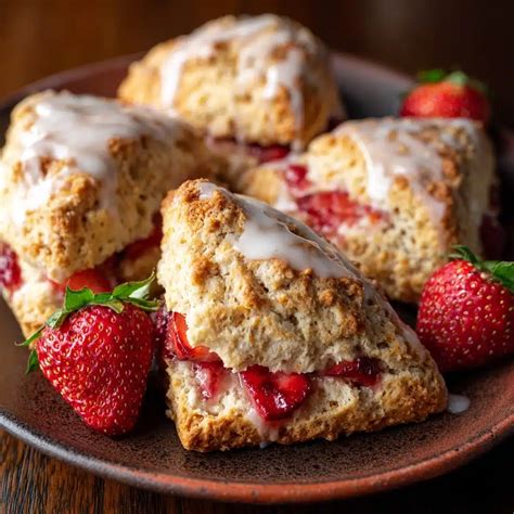 Strawberry Scones: Irresistibly Flaky & Bursting with Fresh Berries