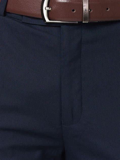 Park Avenue Men Blue Super Slim Fit Plain Trouser – MyRaymond