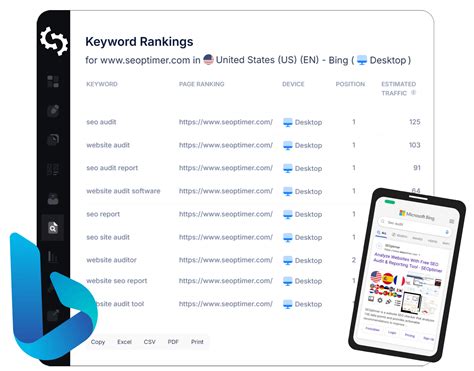 Bing Rank Tracker | Check and Track Bing Keyword Positions